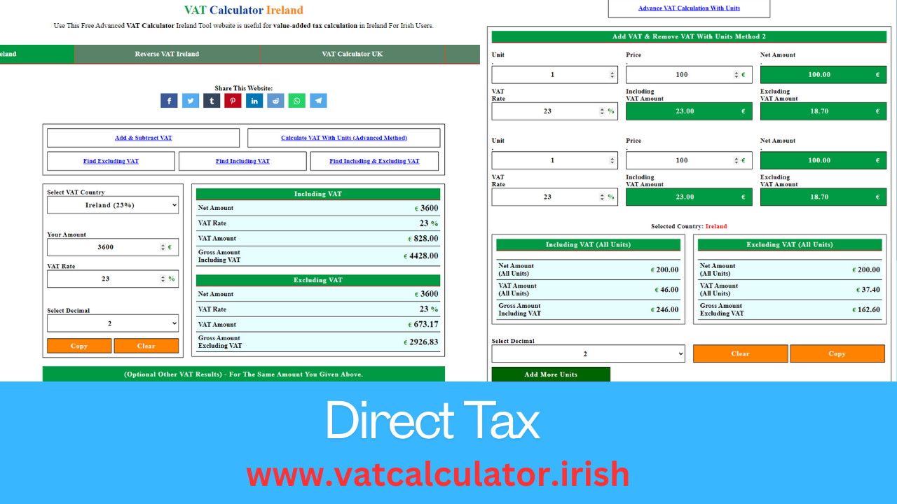 VAT Calculator Dublin